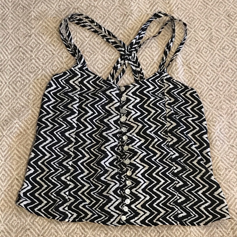 Earthbound Trading Company Boho Aztec Tank Top SM